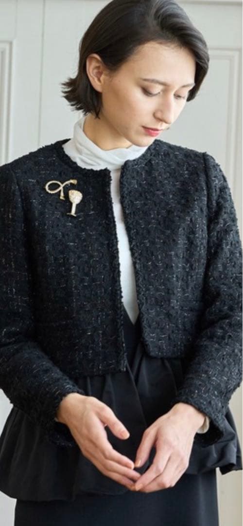 ANAYI アナイ　ラメツイード　セットアップ　ジャケット、スカート　　38