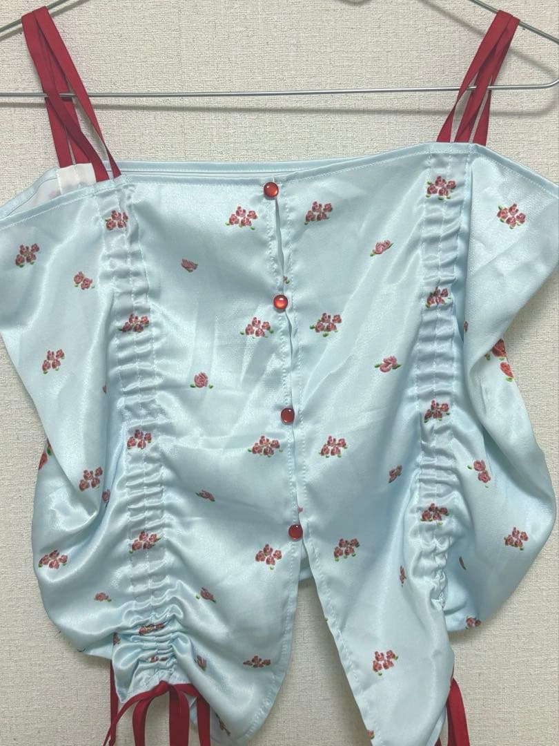 【かきぶちもものちゃん着用】monepine 「オリジナルプリントビスチェ」