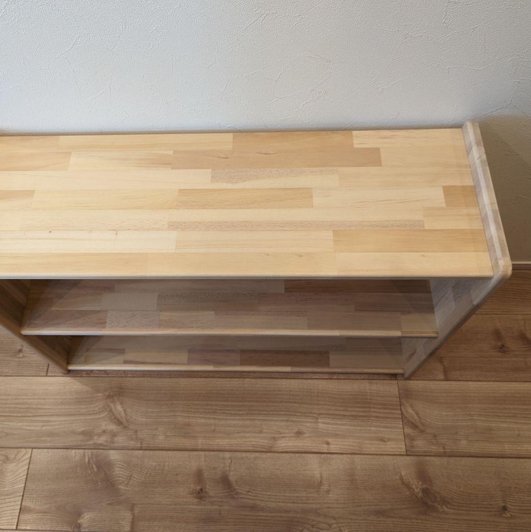 あずさ絵本棚　木製棚　　リビングボード　本棚　ハンドメイド　モンテッソーリ