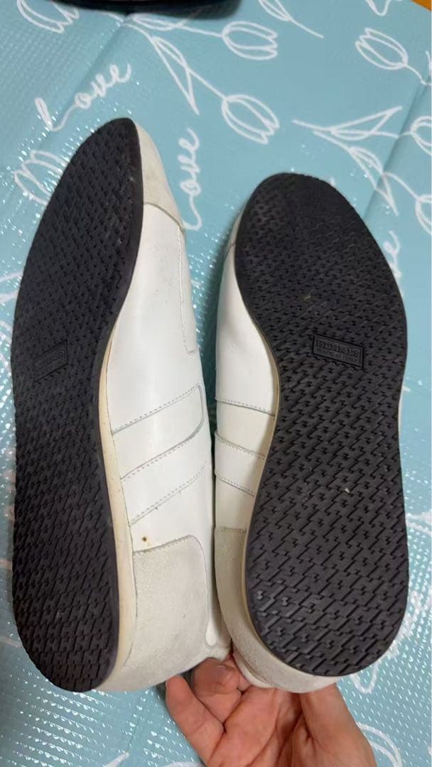 エルメス　ホワイトレザー スニーカー