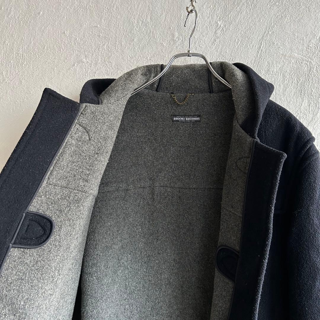 80S イングランド製 Brooks Brothers ダッフルコート ネイビー