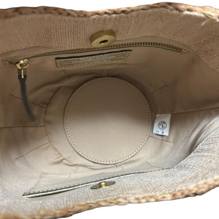 【美品】violadoro ヴィオラドーロ カゴバック トートバック ラフィア