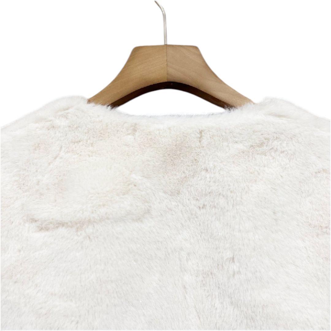 RISELIN　ミンクカシミヤ混　ファーコート レディース　L