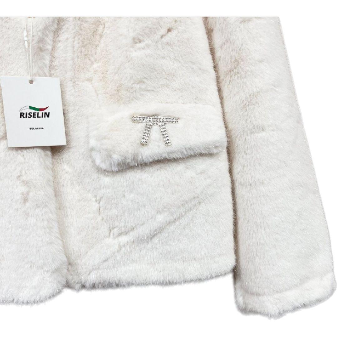 RISELIN　ミンクカシミヤ混　ファーコート レディース　L