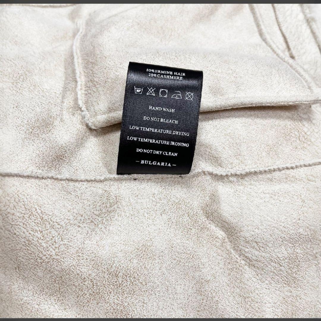 RISELIN　ミンクカシミヤ混　ファーコート レディース　L