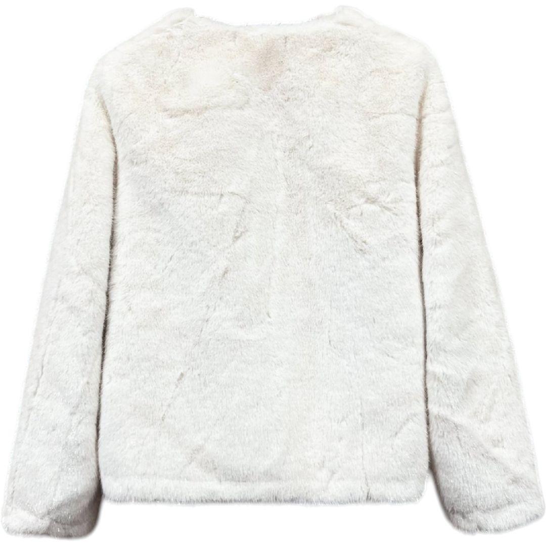 RISELIN　ミンクカシミヤ混　ファーコート レディース　L