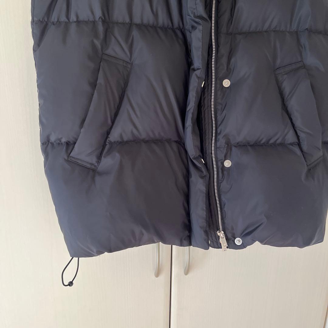 スピックアンドスパン　ビッグダウンベスト　ダークグレー　フェザー