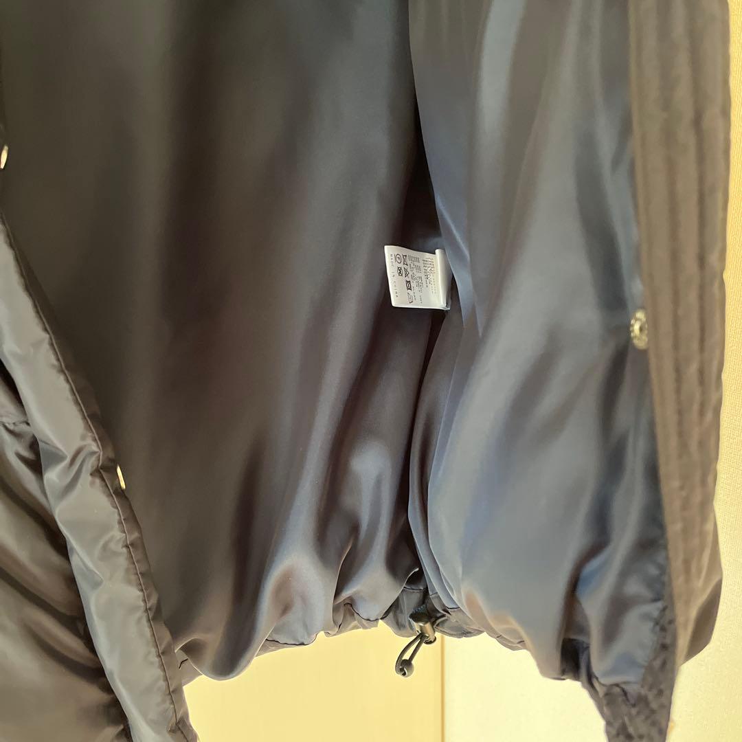 スピックアンドスパン　ビッグダウンベスト　ダークグレー　フェザー