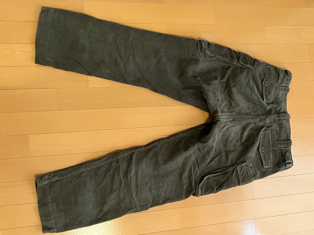 RRLダークグリーン コーデュロイ カーゴパンツ