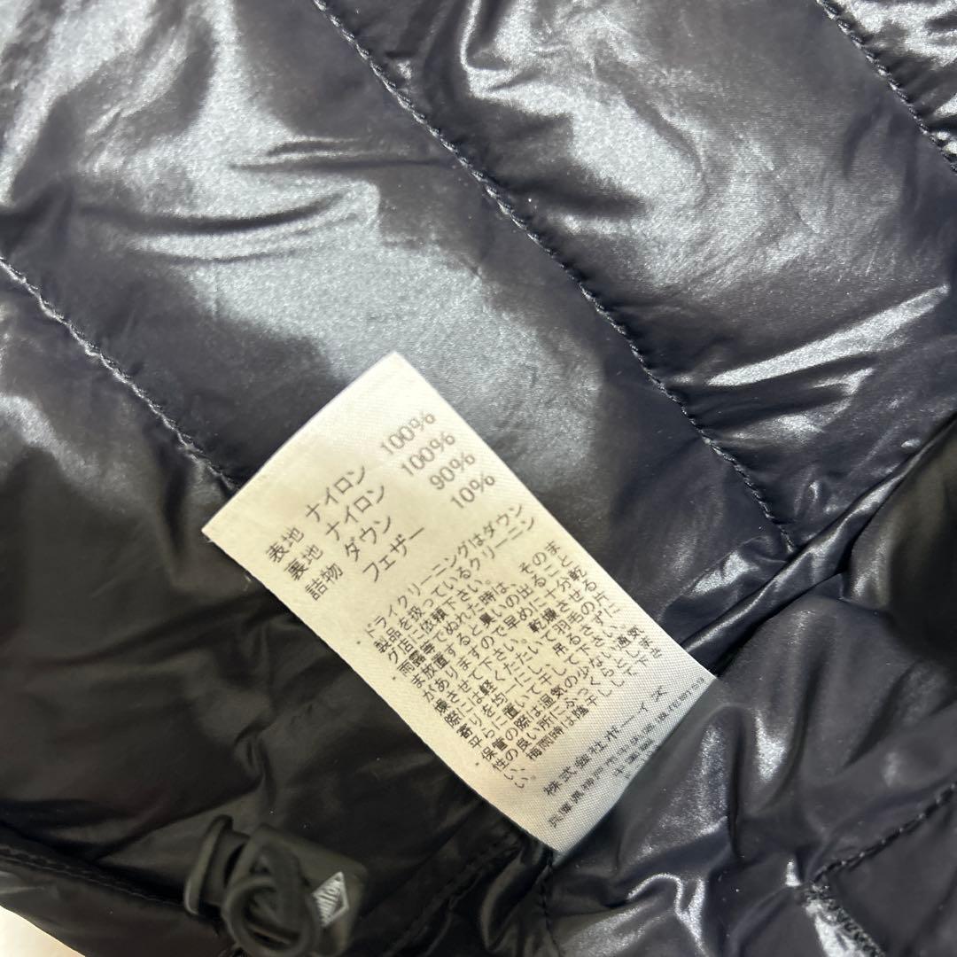 【美品】DANTON ダントン　インナーダウン　ダウンベスト　ブラック　36
