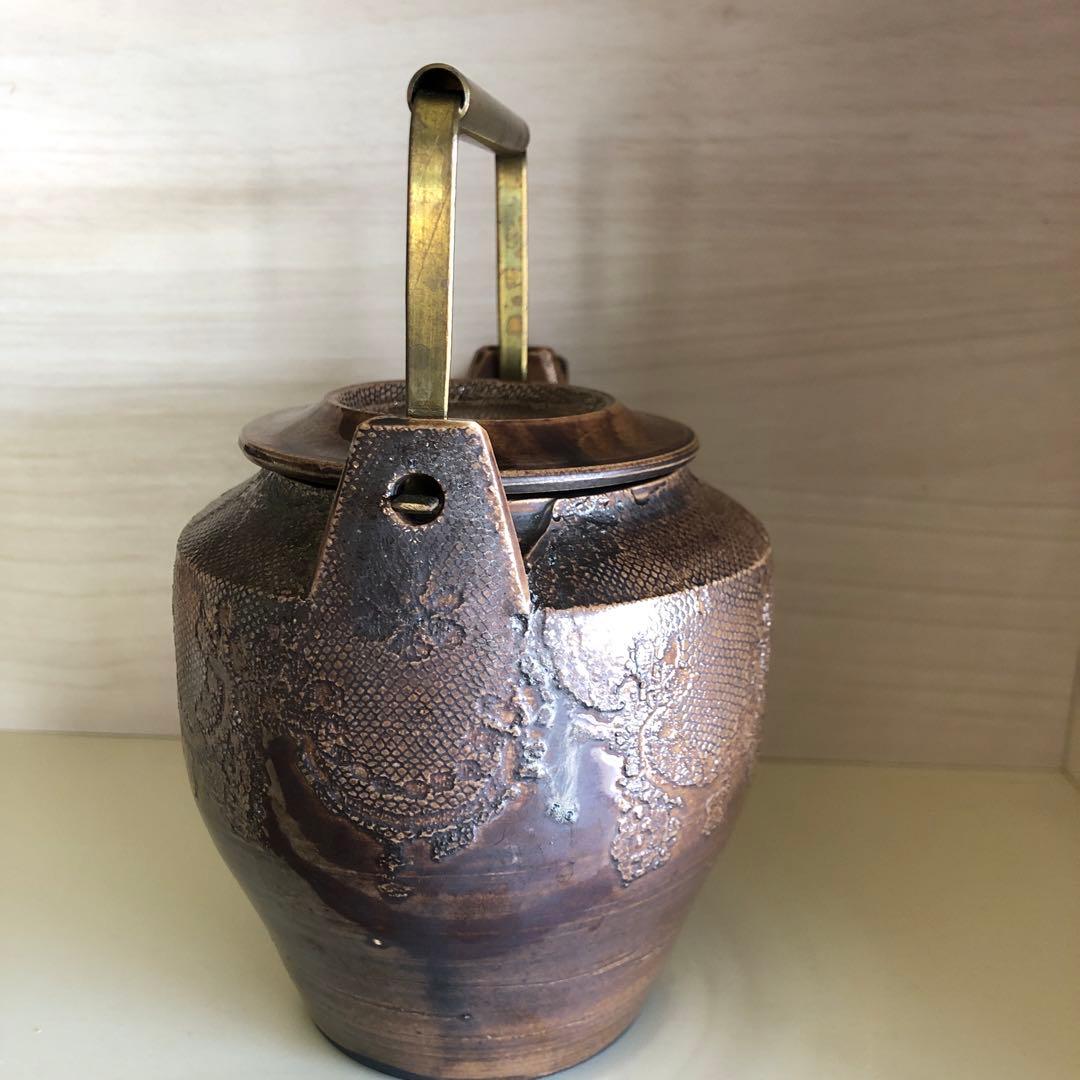 濱中史朗さん　メタリックレース急須