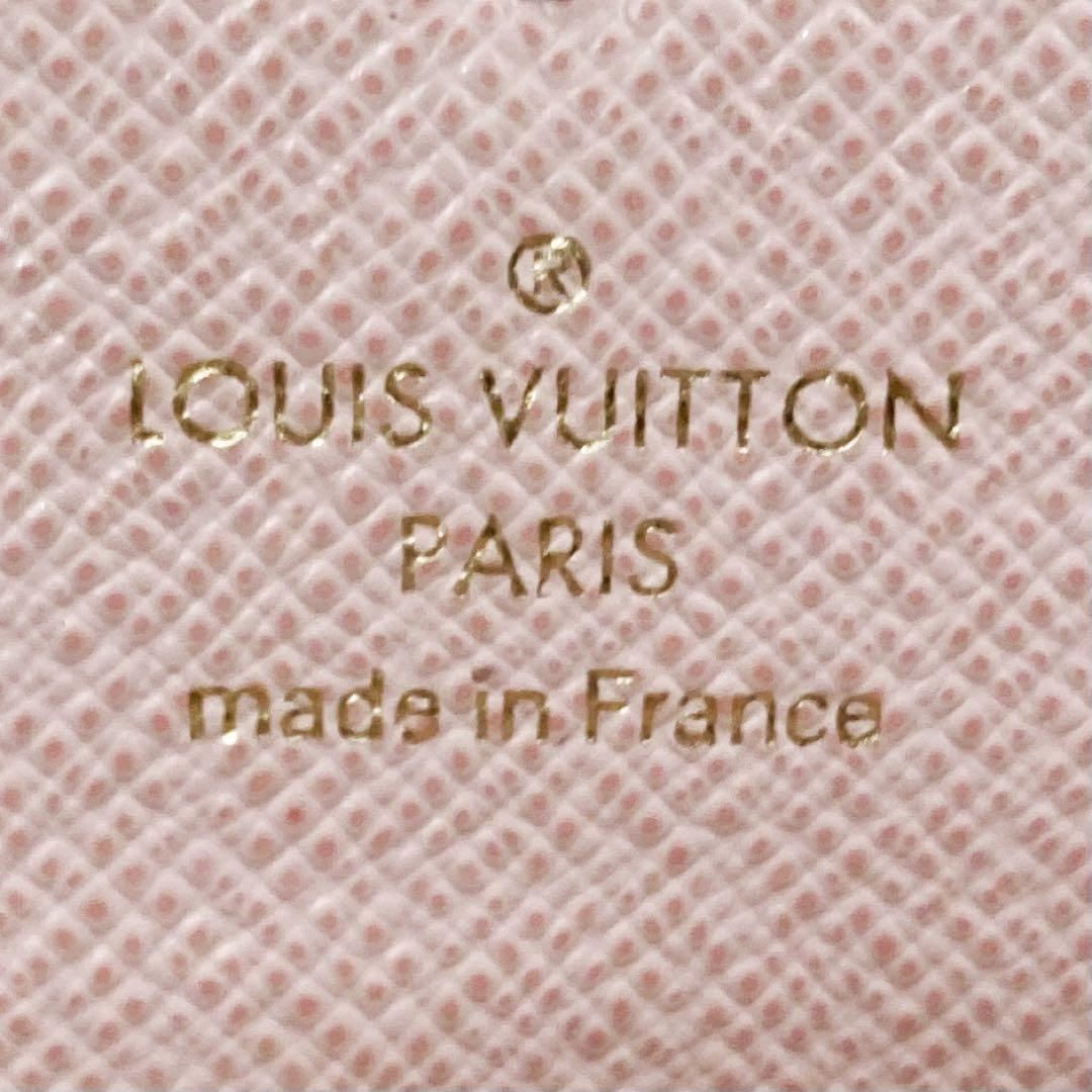 【美品】ルイヴィトン☆ダミエ ローズバレリーヌ ミュルティクレ 6連キーケース