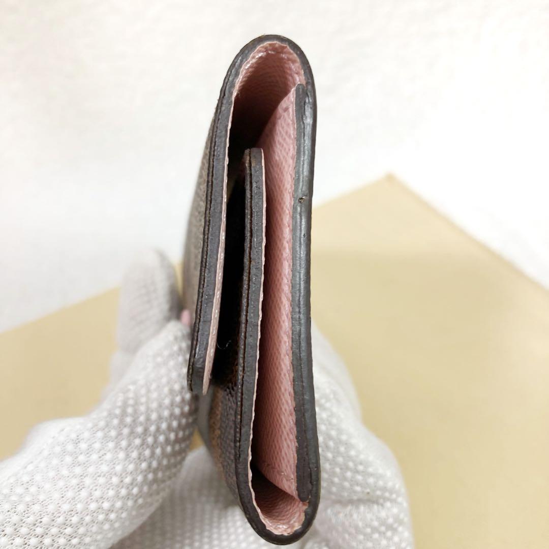 【美品】ルイヴィトン☆ダミエ ローズバレリーヌ ミュルティクレ 6連キーケース