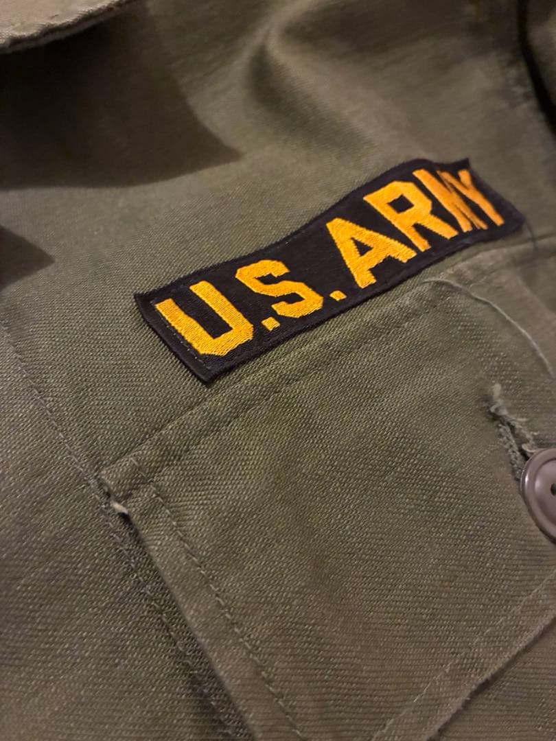 60s US-ARMY OG-107 ユーティリティシャツ 1st 筒袖