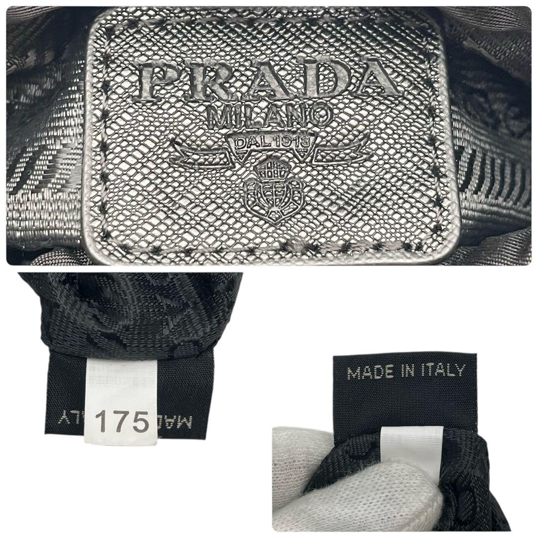 美品 プラダ サフィアーノ ナイロン フォンケース ショルダー バッグ.