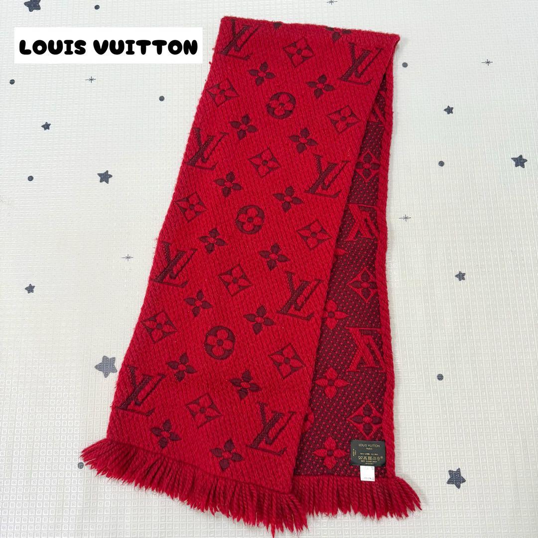 LOUIS VUITTON ルイヴィトン 赤 マフラー