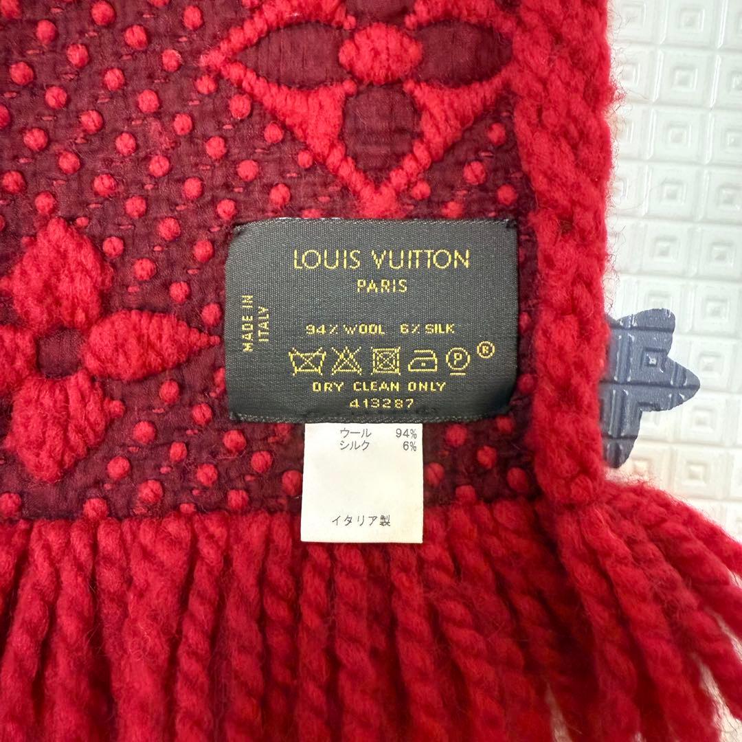 LOUIS VUITTON ルイヴィトン 赤 マフラー