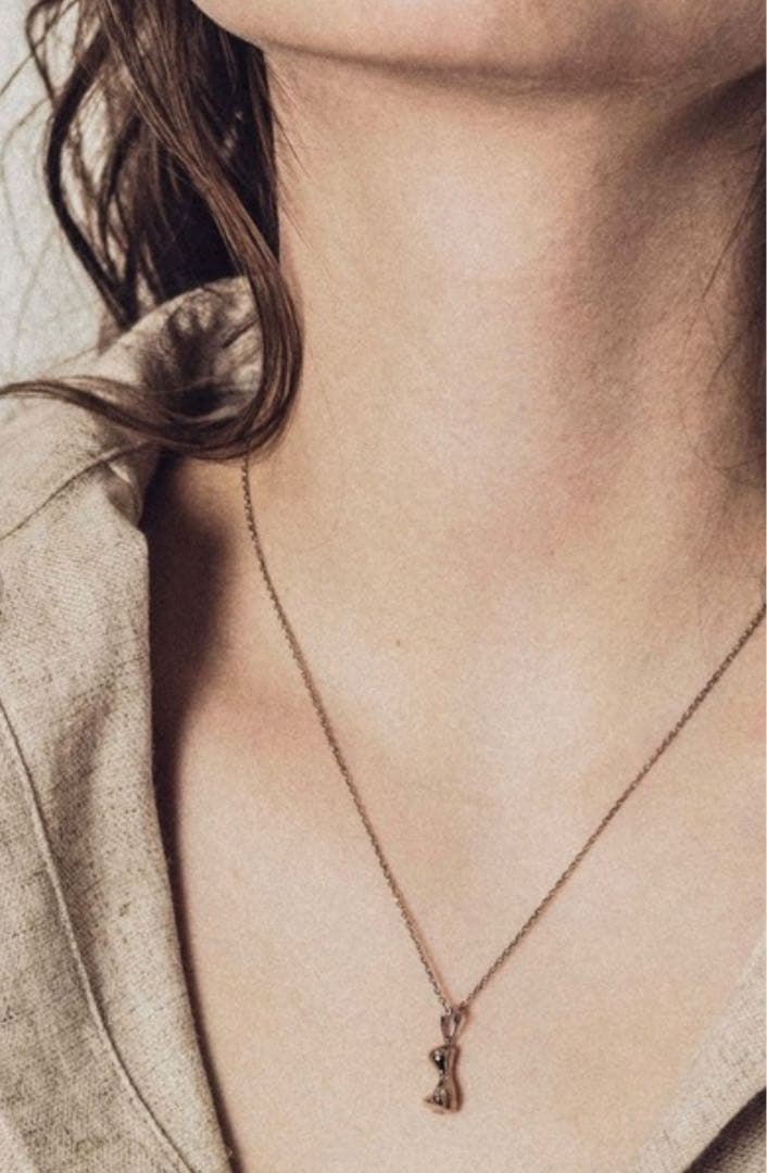 ete エテ　ロウ　ブラウンネックレス　ジュエリーボックスと保存袋付き