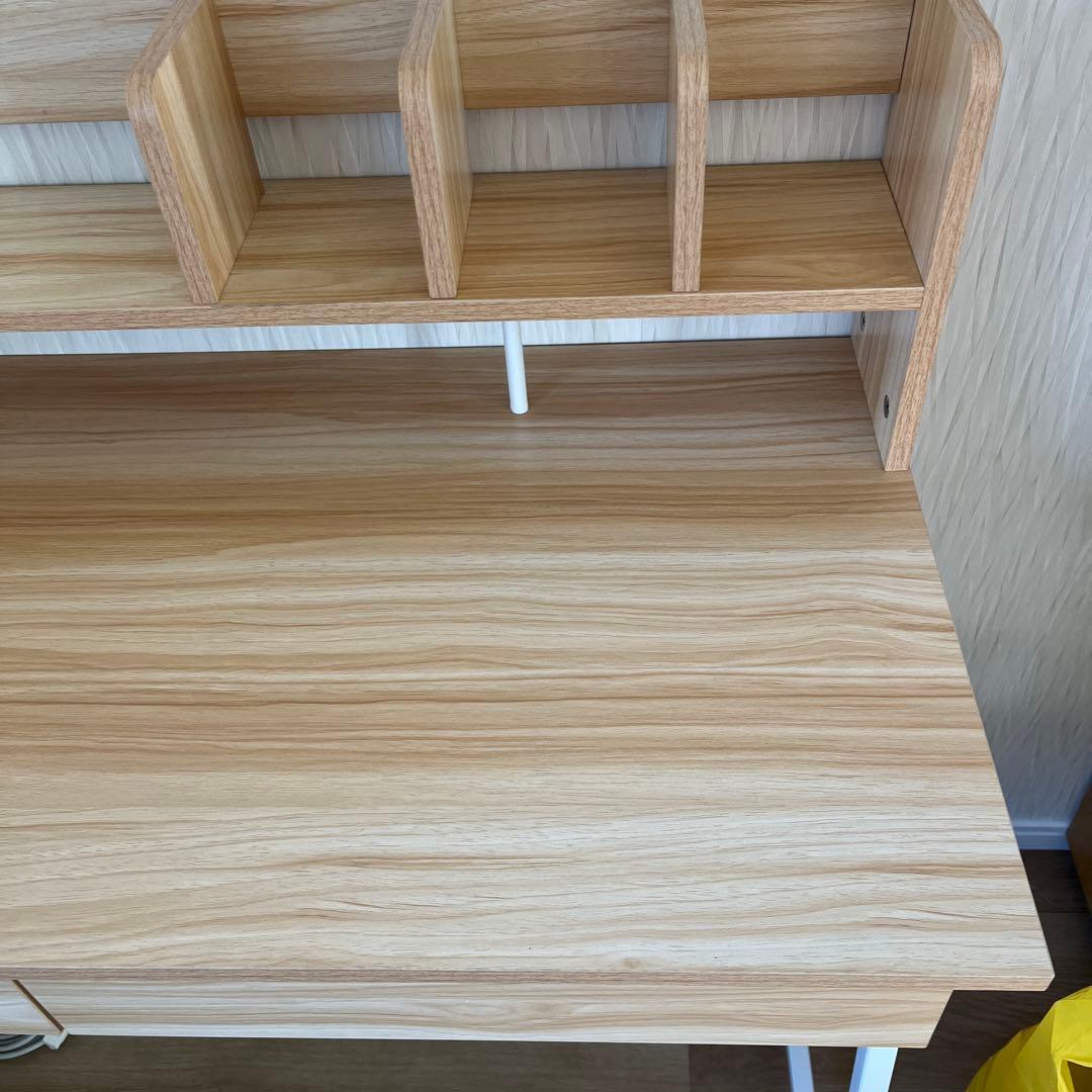 シェルフ付きデスク　勉強机　学習机　小学生中学生高校生