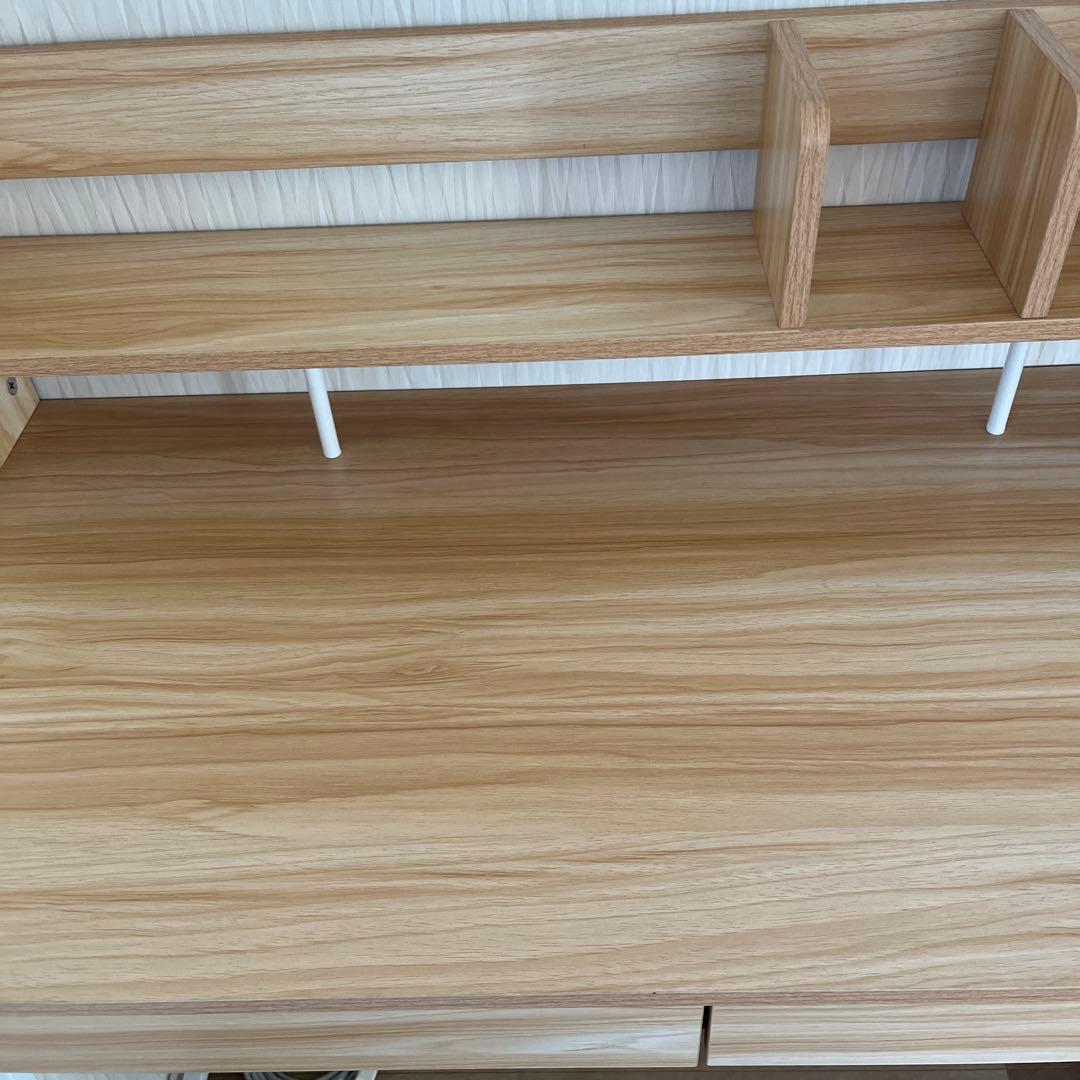 シェルフ付きデスク　勉強机　学習机　小学生中学生高校生