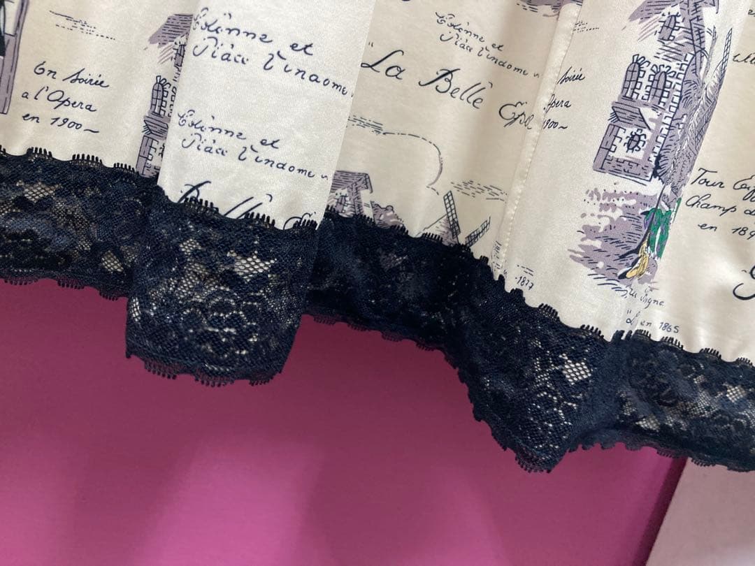 スーパービューティー♡ 秋冬新作Paris柄クラッシックワンピース