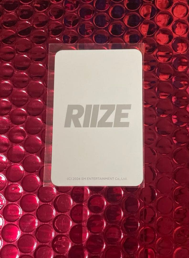 RIIZE UP POP UPポップアップ 10万ウォン購入特典トレカ　ソヒ