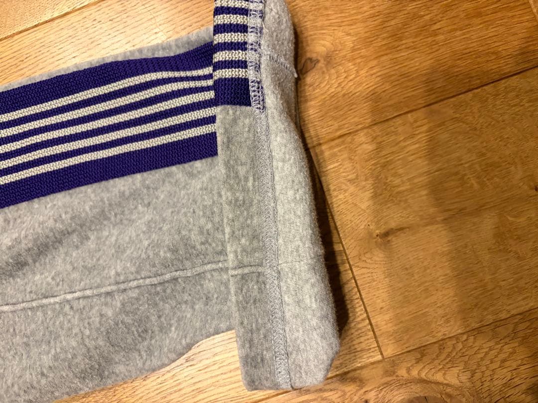 needles ニードルス ベロア グレー トラックパンツ S