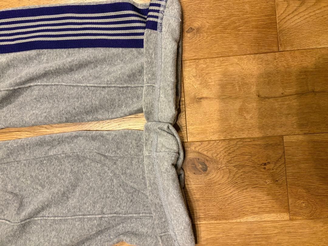 needles ニードルス ベロア グレー トラックパンツ S