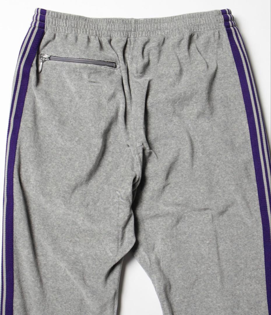 needles ニードルス ベロア グレー トラックパンツ S