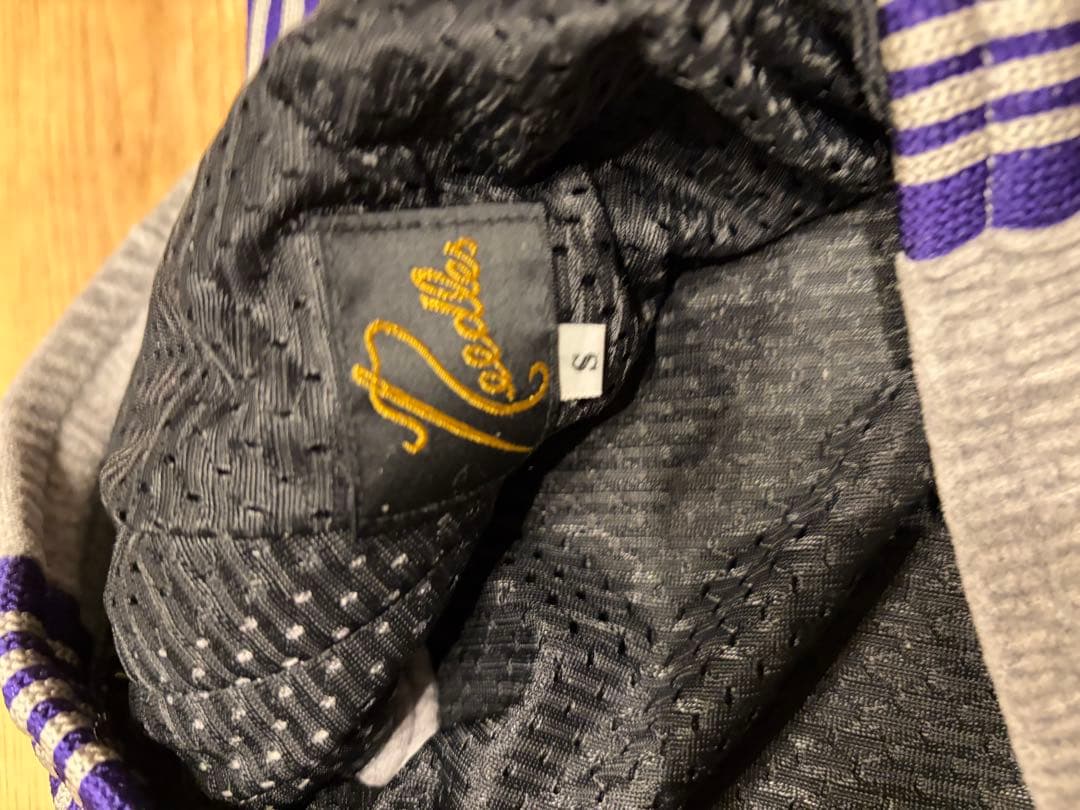 needles ニードルス ベロア グレー トラックパンツ S