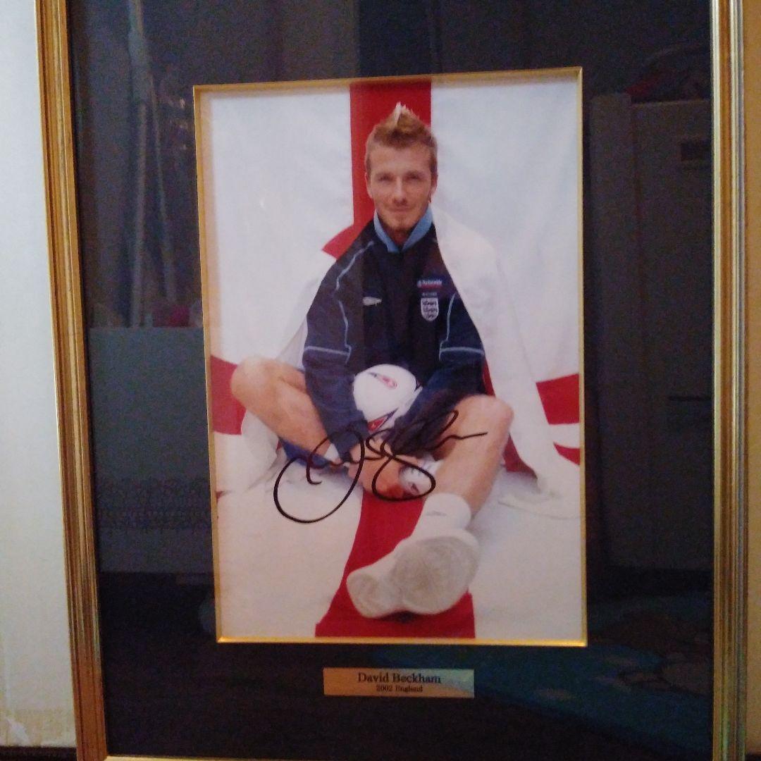 デビッド・ベッカム サイン入り写真
