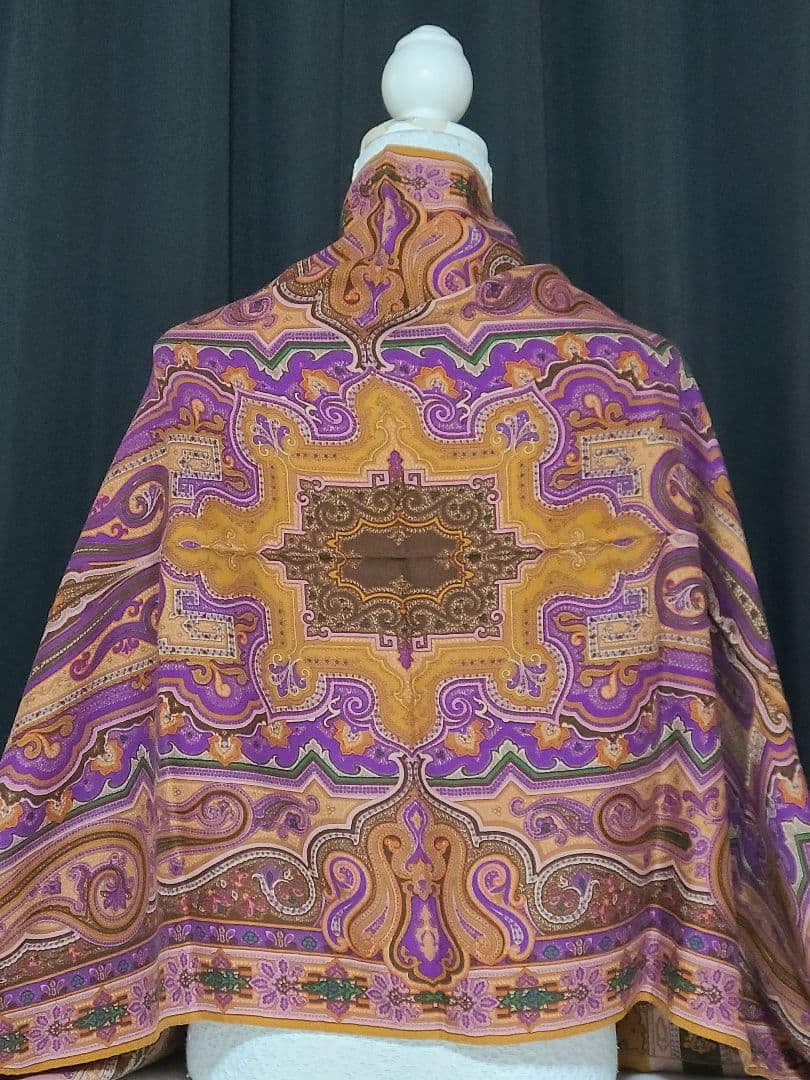 週末値下げ♪ETRO エトロ ペイズリー柄 大判 ストール ショール マフラー