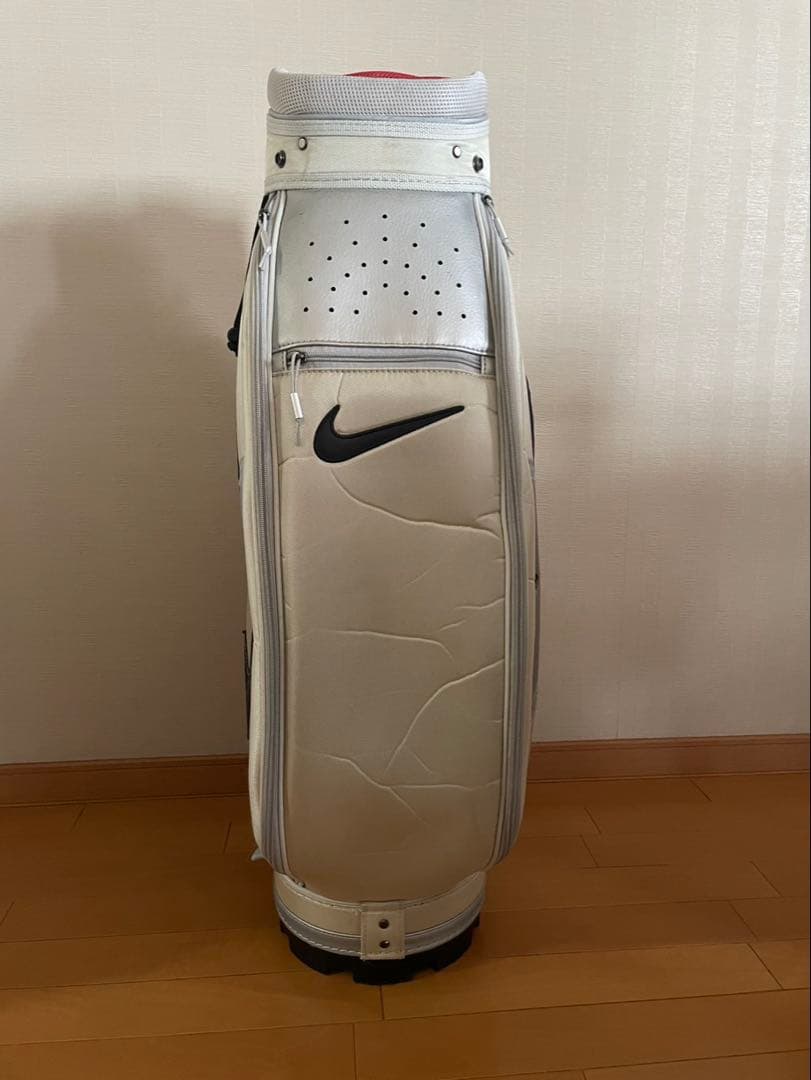 Nike キャディバッグ ゴルフバッグ ホワイト・シルバー