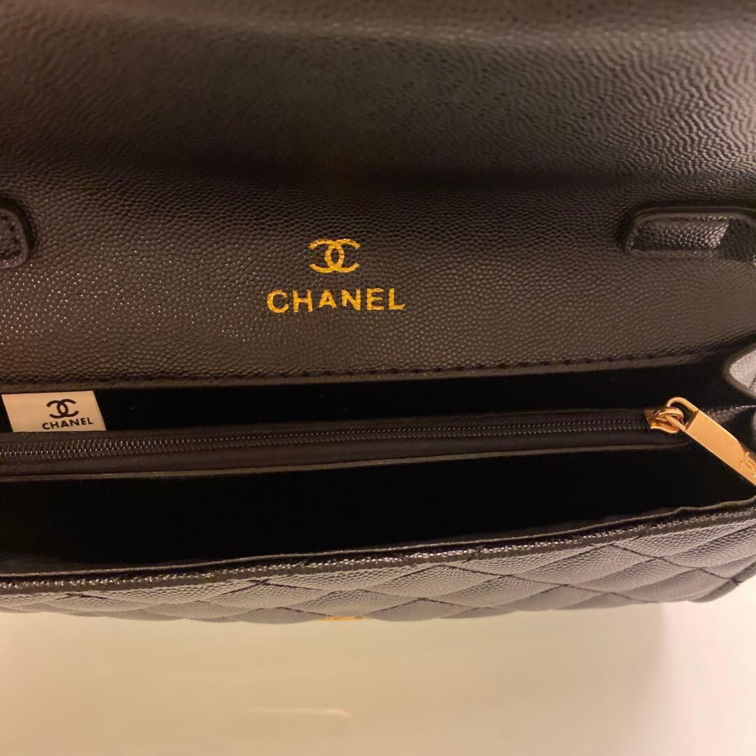 CHANEL キルティングショルダーバッグ　ブラック　ノベルティ