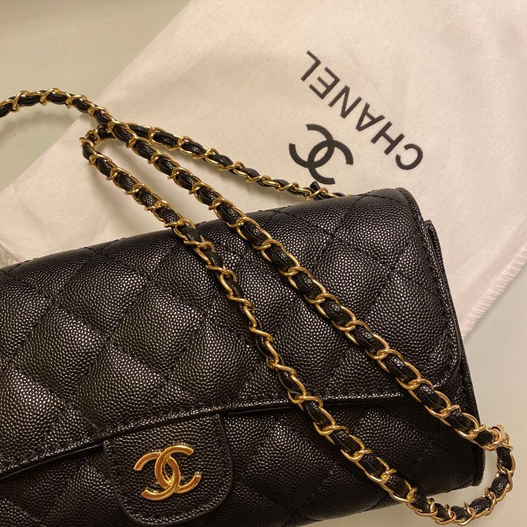 CHANEL キルティングショルダーバッグ　ブラック　ノベルティ