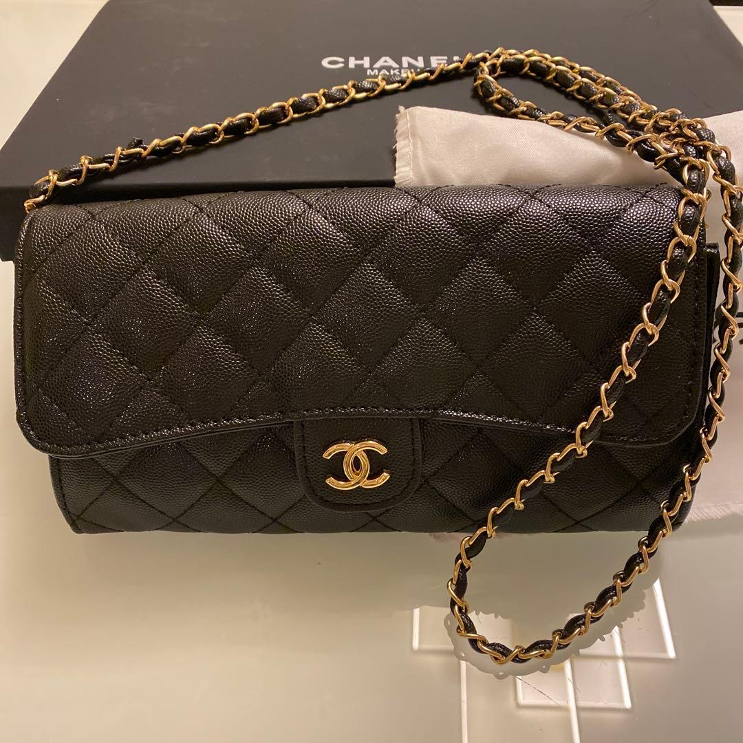 CHANEL キルティングショルダーバッグ　ブラック　ノベルティ