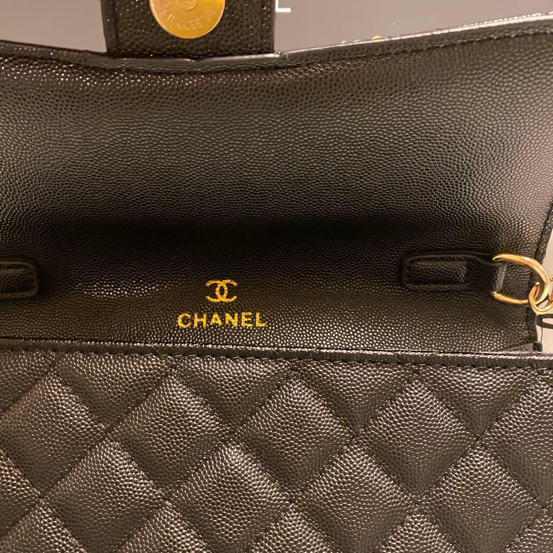 CHANEL キルティングショルダーバッグ　ブラック　ノベルティ