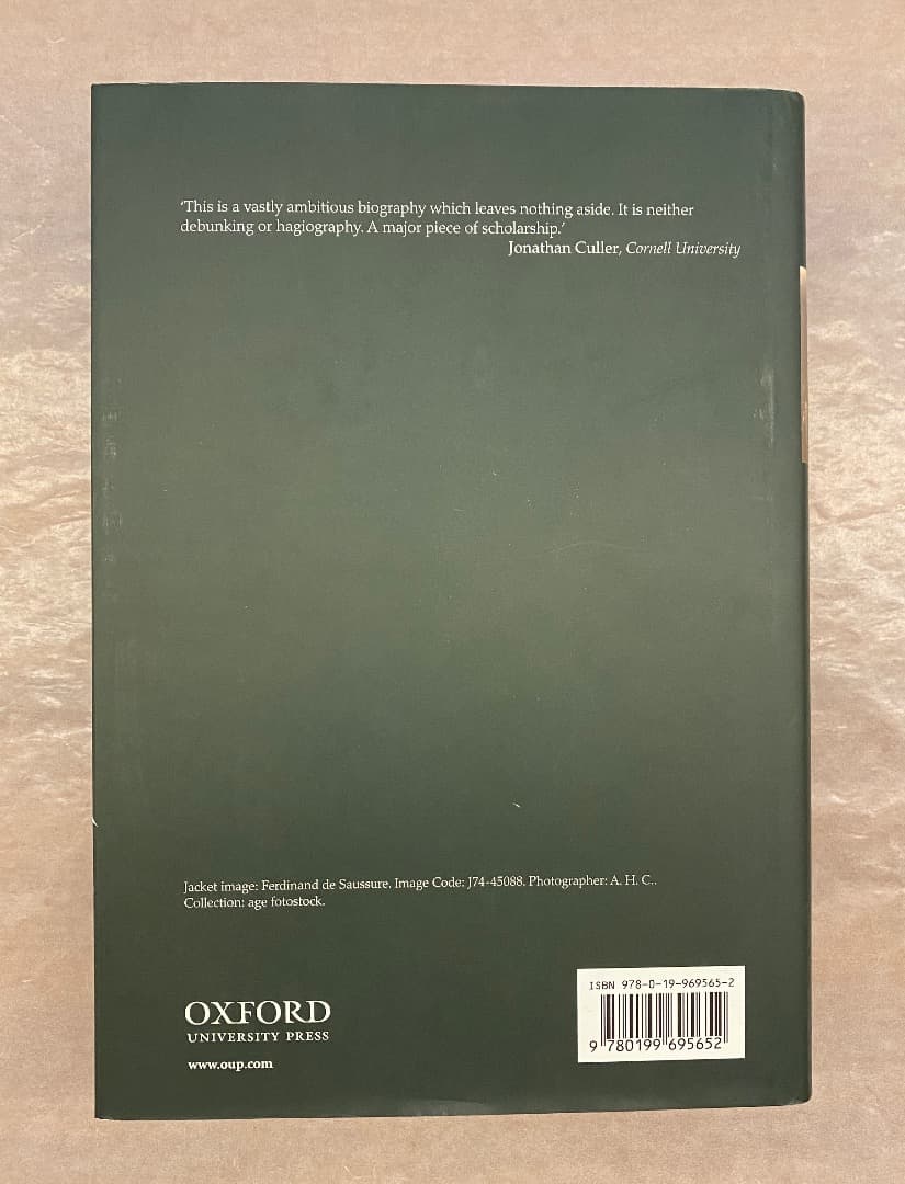 洋書）John E. Joseph, Saussure, 2012.