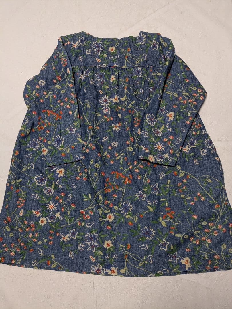 45R フォーティーファイブアール 花柄 デニムチュニック