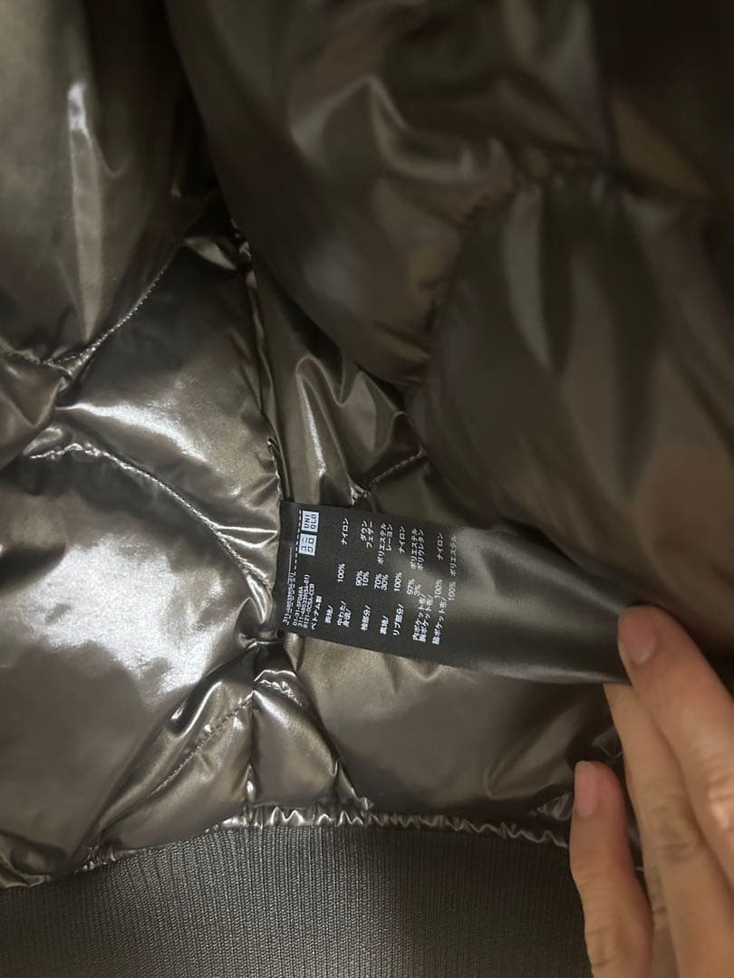 +J復刻版ハイブリッドダウンオーバーサイズMA1 Mサイズ、グレー