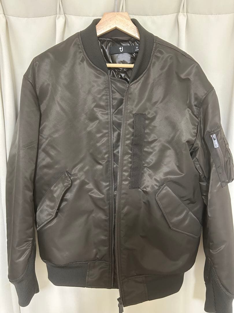 +J復刻版ハイブリッドダウンオーバーサイズMA1 Mサイズ、グレー