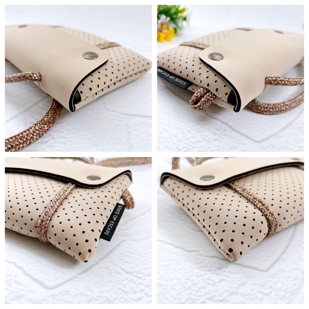 美品 STATE OF ESCAPE コンパス ベルトバッグ 3way ベージュ