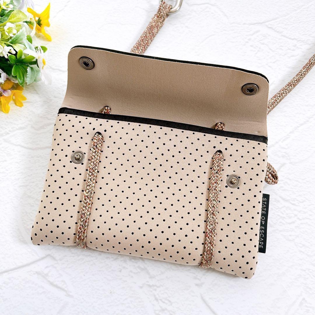 美品 STATE OF ESCAPE コンパス ベルトバッグ 3way ベージュ