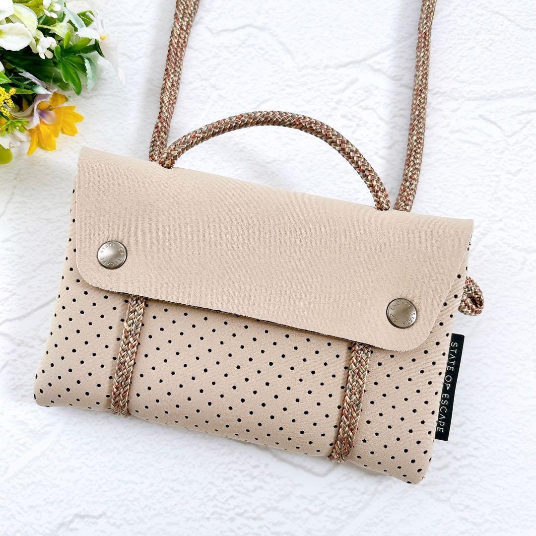 美品 STATE OF ESCAPE コンパス ベルトバッグ 3way ベージュ