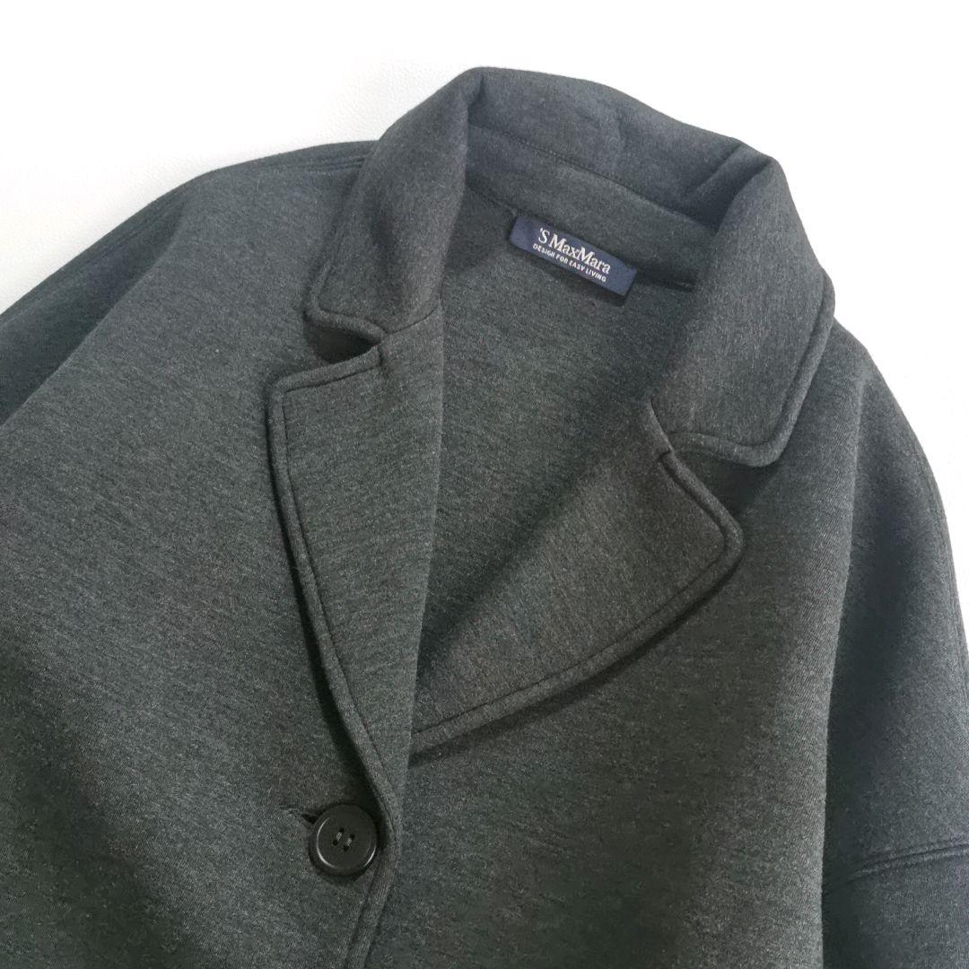 【美品✨】エスマックスマーラ ボンディングチェスターコート ビジュ М