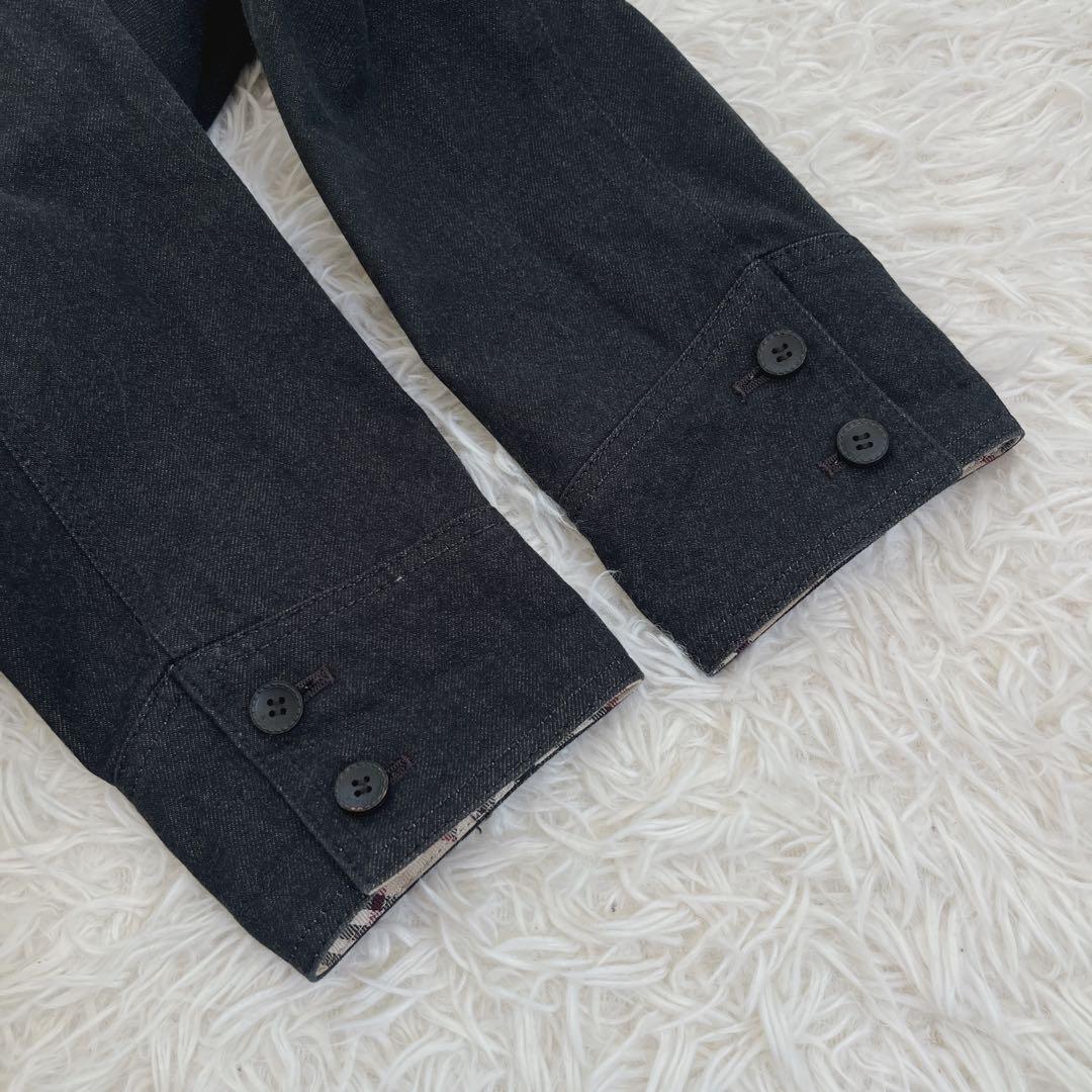 バーバリー ノバチェック ライナー付きデニムジャケット ダブル Gジャン2way