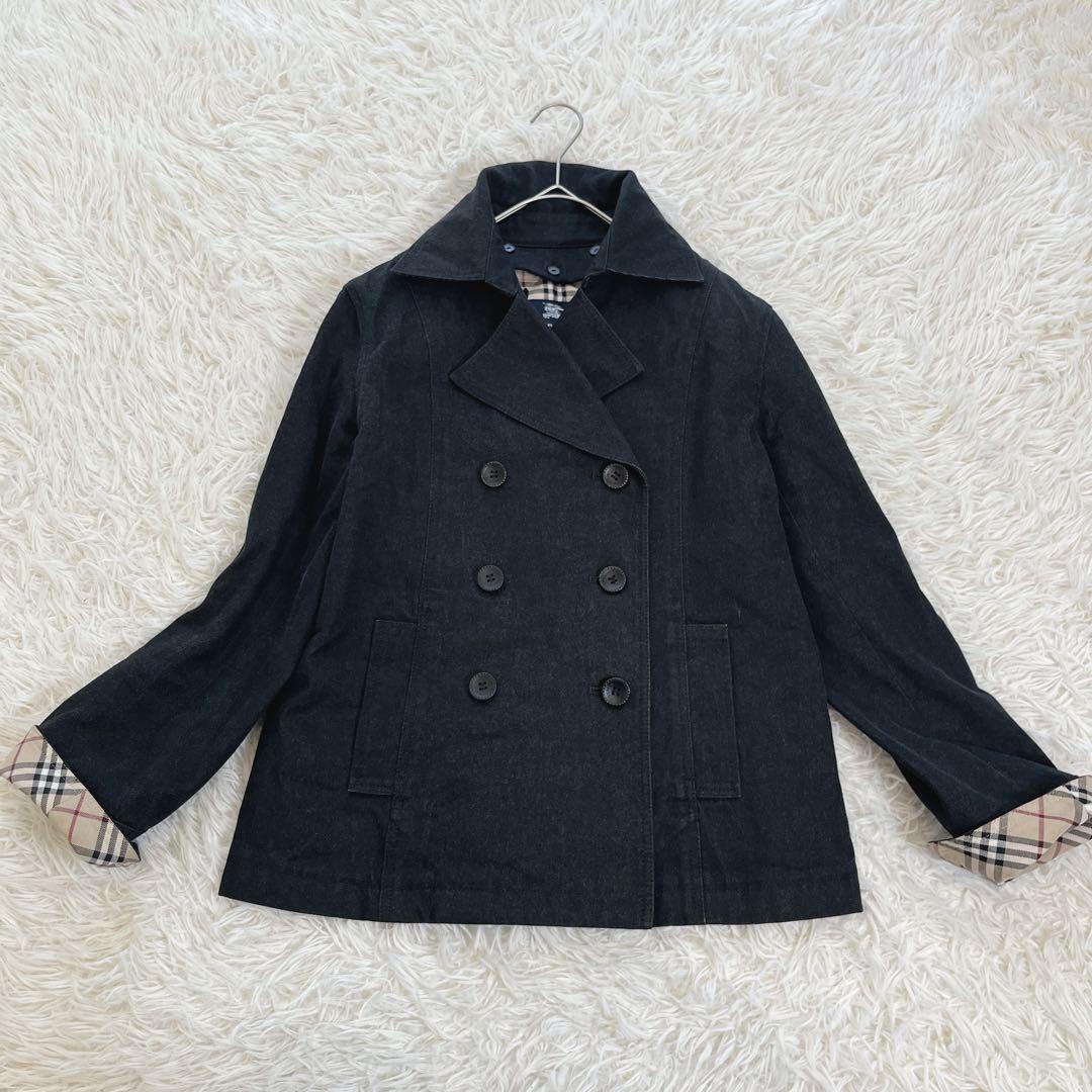 バーバリー ノバチェック ライナー付きデニムジャケット ダブル Gジャン2way