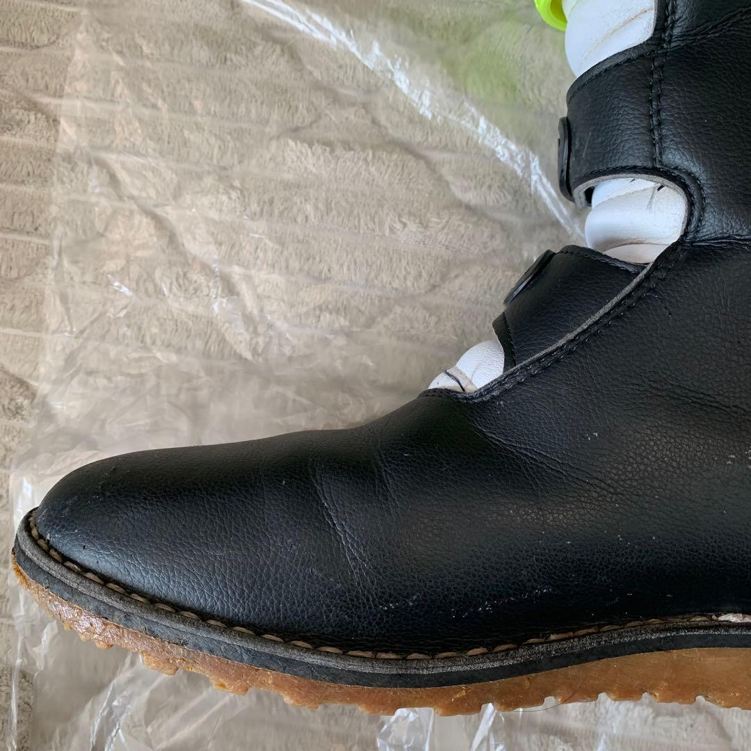 ガエルネ ブラック×イエロー オフロードブーツ 28cm バックル