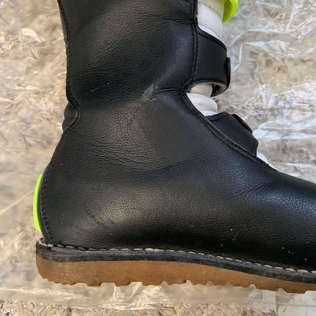 ガエルネ ブラック×イエロー オフロードブーツ 28cm バックル