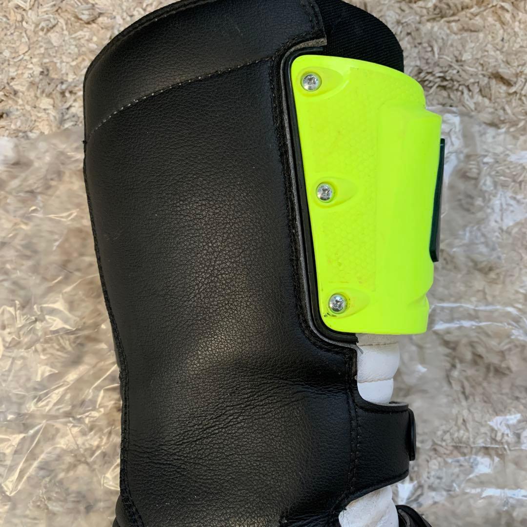 ガエルネ ブラック×イエロー オフロードブーツ 28cm バックル